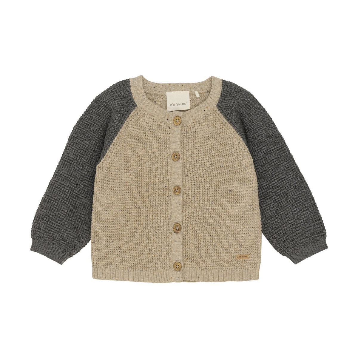 Minymo Baby Boys Knit Cardigan Beige Melange Chicken Little Shop