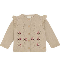 Load image into Gallery viewer, Minymo Baby Girls Knit Cardigan - Beige Melange
