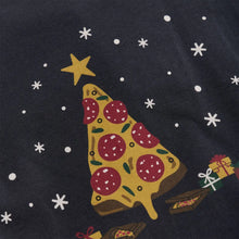 Load image into Gallery viewer, Minymo Long Sleeve Festive Pizza T-Shirt - Navy Blue
