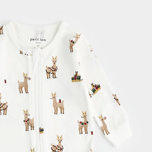 Load image into Gallery viewer, Petit Lem Baby Rudy and Friends on Off-White Sleeper
