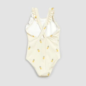 Miles the Label Girls Pineapple Print on Birch Swimsuit