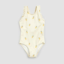 Load image into Gallery viewer, Miles the Label Girls Pineapple Print on Birch Swimsuit
