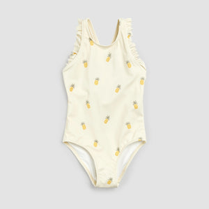 Miles the Label Girls Pineapple Print on Birch Swimsuit