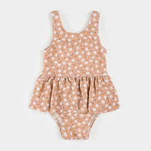 Load image into Gallery viewer, Petit Lem Girls Ditsy Daisies Print on Wild Rose Skirted Swimsuit
