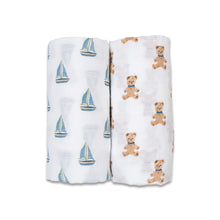 Load image into Gallery viewer, Lulujo Cotton Swaddles - 2 PK
