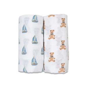 Lulujo Cotton Swaddles - 2 PK