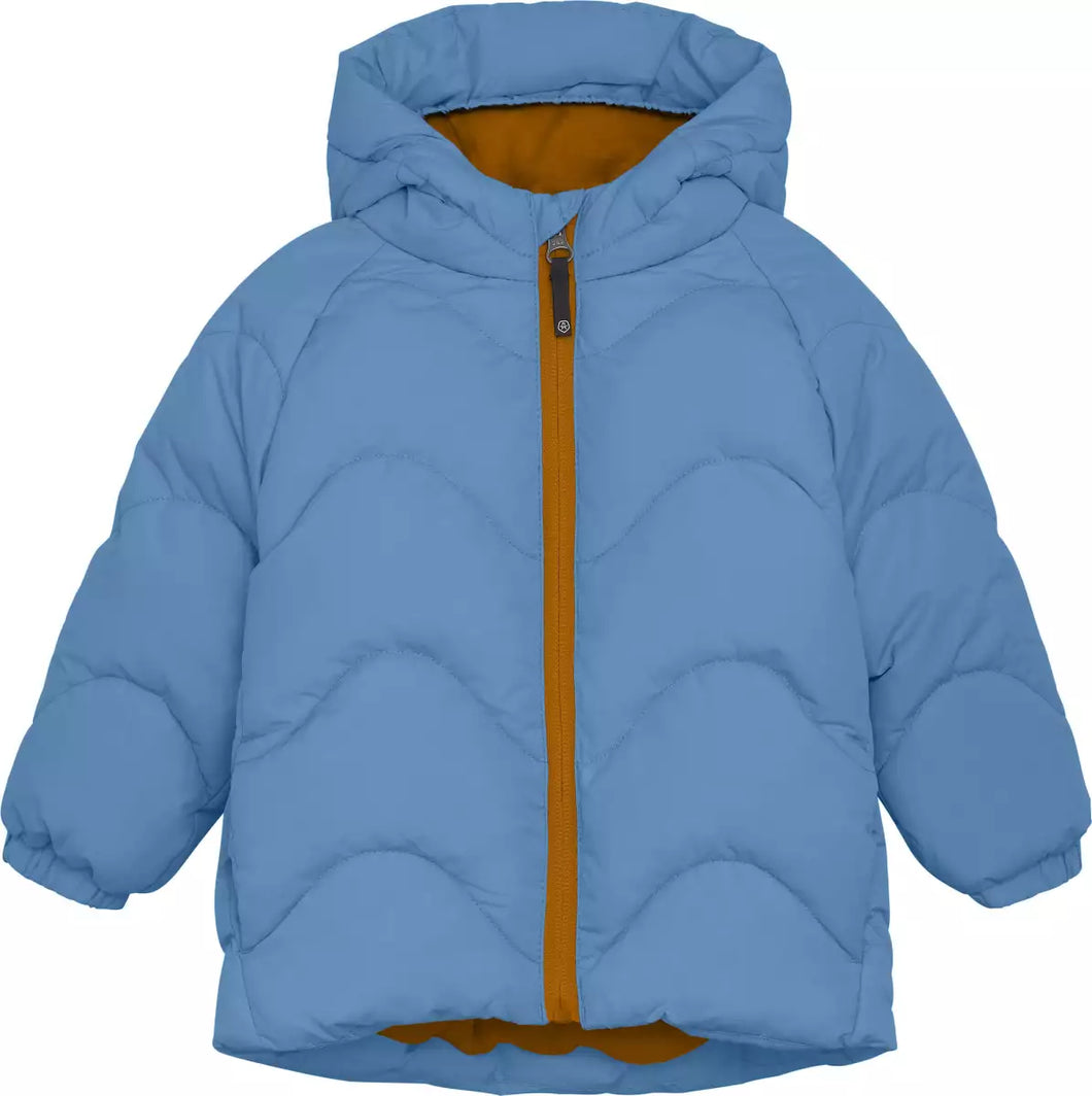 Color Kids Boys Quilt Stitch Jacket - Cyaneus