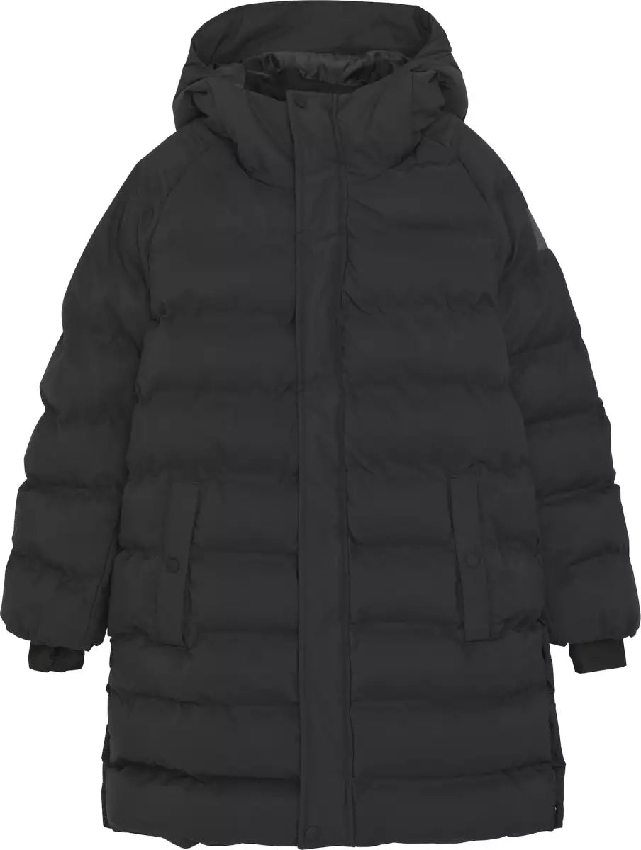 Girls black quilted jacket hotsell