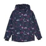 Color Kids Girls Printed Ski Jacket - Pink Glo