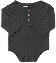 Load image into Gallery viewer, Me &amp; Henry Baby Boys Aynor Rib Onesie - Charcoal
