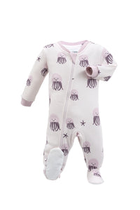 ZippyJamz Baby Girls Be My Squishy Sleeper - Purple