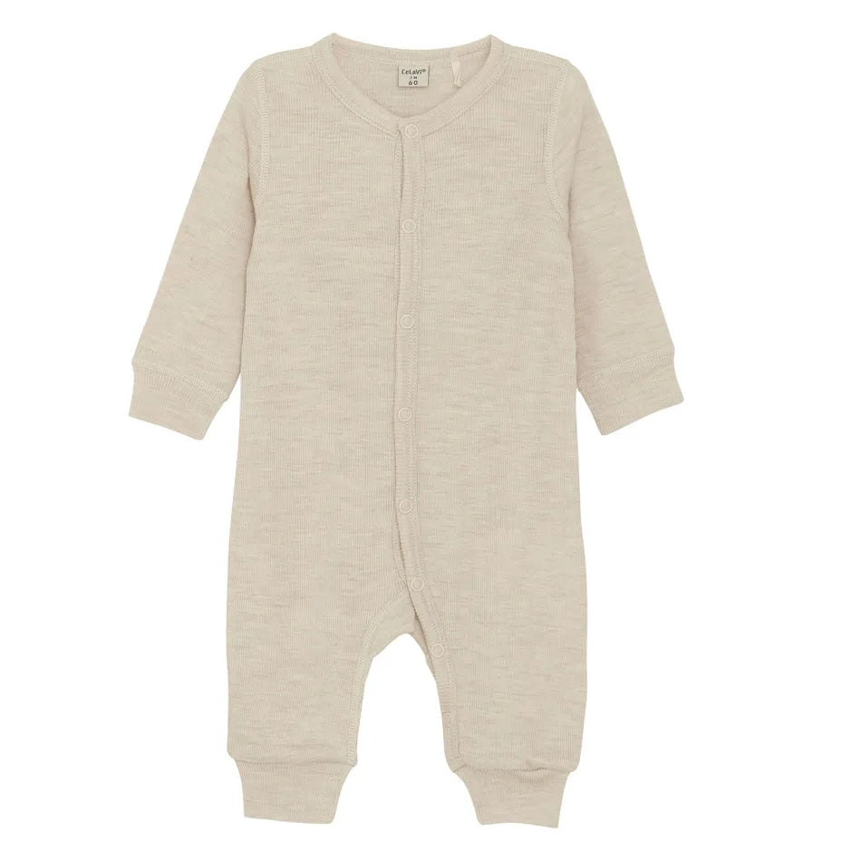 CeLaVi Baby Solid Merino Jumpsuit