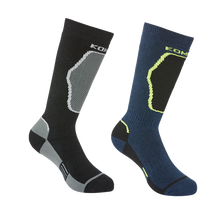 Load image into Gallery viewer, Kombi The Brave Midweight Ski Socks Twin Pack - Children
