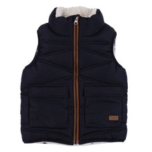 Load image into Gallery viewer, Nano Boys Quilted Sleeveless Vest - Navy
