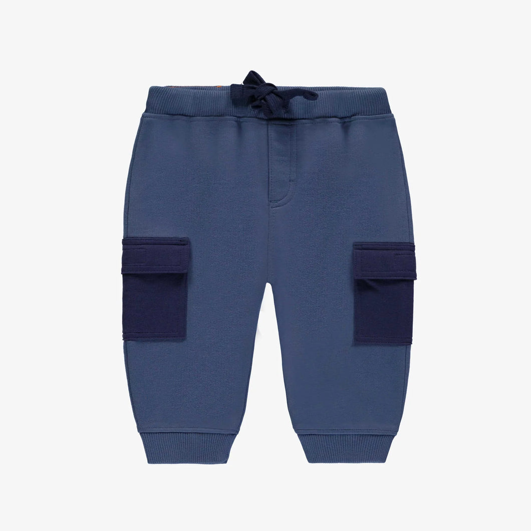 Souris Mini Boys French Terry Regular Fit Joggers - Blue