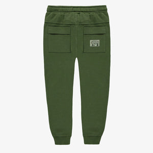 Souris Mini Boys Relaxed Fit Pant in French Terry - Green