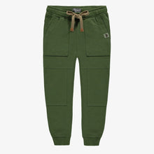 Load image into Gallery viewer, Souris Mini Boys Relaxed Fit Pant in French Terry - Green
