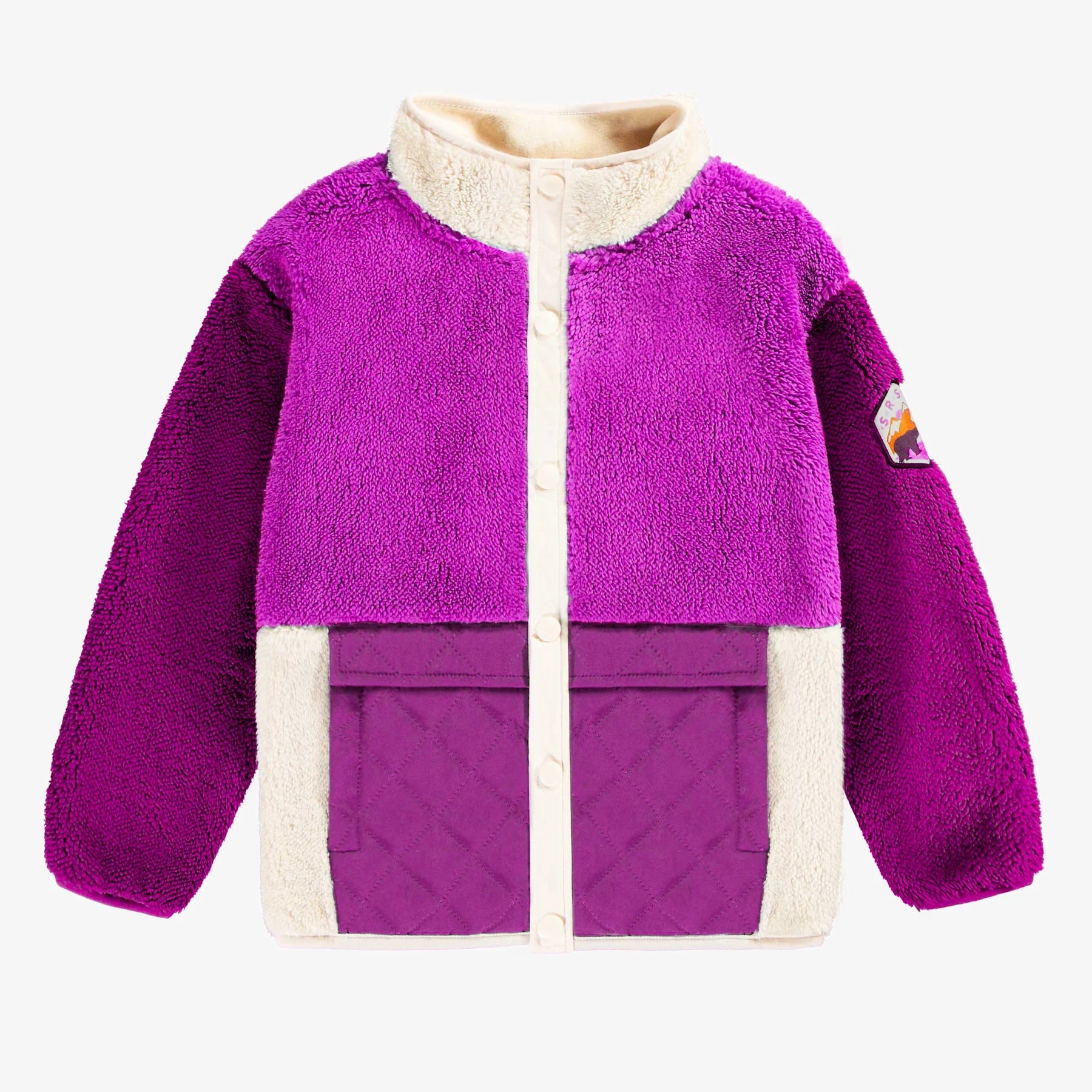 Souris Mini Youth Girls Sherpa Colorblock Jacket Purple Chicken Little Shop