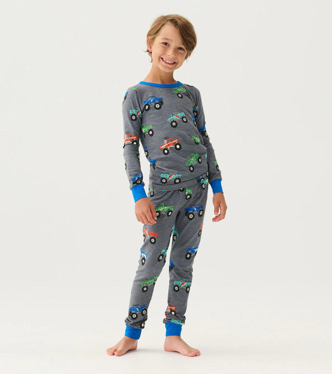 Hatley Boys Monster Trucks Pajama Set