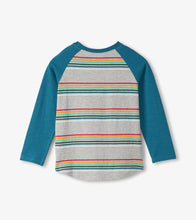 Load image into Gallery viewer, Hatley Boys Long Sleeve Raglan T-Shirt - Retro Stripes
