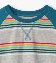 Load image into Gallery viewer, Hatley Boys Long Sleeve Raglan T-Shirt - Retro Stripes
