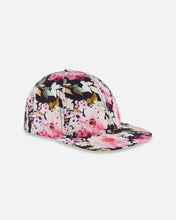 Load image into Gallery viewer, deux par deux Girls Printed Cap - Big Watercolour Flowers
