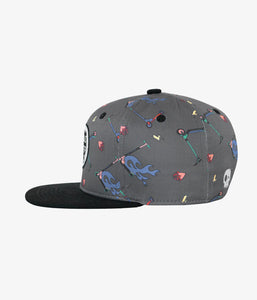 Headster Kids Fast Track Snapback - Charcoal