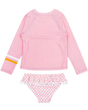 Load image into Gallery viewer, Feather 4 Arrow Girls Fun In The Sun L/S Swim Set - Pink
