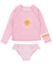 Load image into Gallery viewer, Feather 4 Arrow Girls Fun In The Sun L/S Swim Set - Pink
