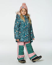 Load image into Gallery viewer, deux par deux Girls Two Piece Snowsuit - Silver Pink Printed Woodland Animals
