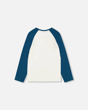 Load image into Gallery viewer, deux par deux Girls Baseball Top With Cat Print
