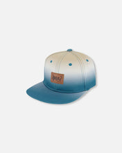 Load image into Gallery viewer, deux par deux Boys Printed Cap - Blueish Grey &amp; Beige Gradient
