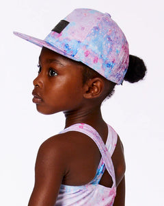 deux par deux Girls Printed Cap - Pink With Bubble Effects