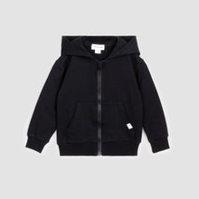 Load image into Gallery viewer, Miles Basics Zip-Up Hoodie - Black
