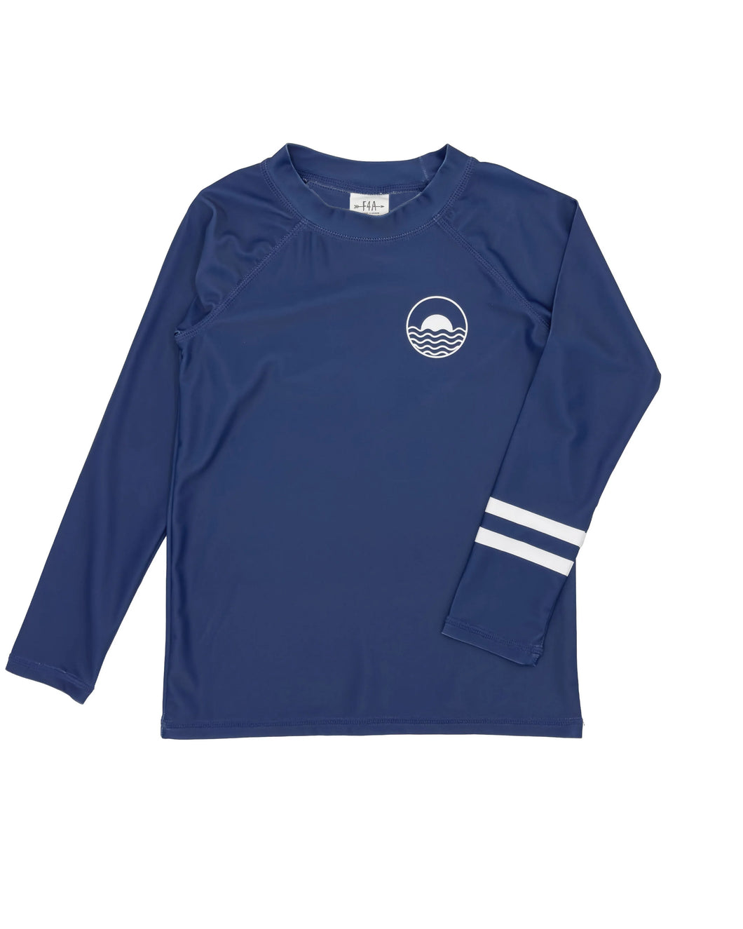 Feather 4 Arrow Boys Icon Longsleeve Rashguard - Navy Twilight