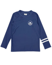 Load image into Gallery viewer, Feather 4 Arrow Boys Icon Longsleeve Rashguard - Navy Twilight
