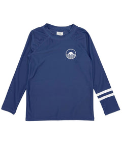 Feather 4 Arrow Boys Icon Longsleeve Rashguard - Navy Twilight