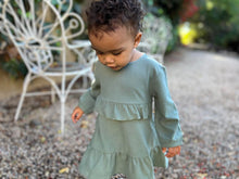 Load image into Gallery viewer, ettie + h Girls Imogen Dress - Sage Green
