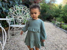 Load image into Gallery viewer, ettie + h Girls Imogen Dress - Sage Green
