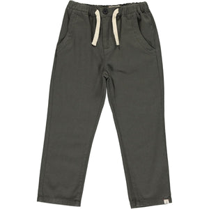 Me & Henry Boys Jay Twill Pants - Charcoal