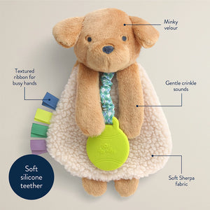 Itzy Ritzy Lovey Plush & Silicone Teether Toy