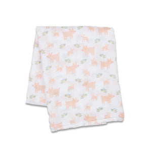 Lulujo Cotton Muslin Swaddle Blanket