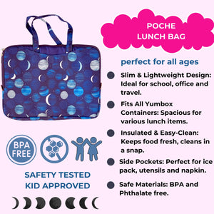 Yumbox Poche Insulated Lunch Bag Sleeve w/Handles - Lunar Phases