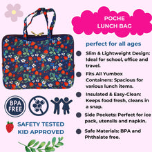 Load image into Gallery viewer, Yumbox Poche Insulated Lunch Bag Sleeve w/Handles - Strawberry Fields
