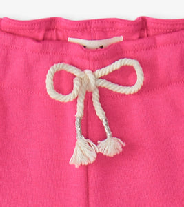 Hatley Girls Pink Paper Bag Shorts