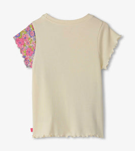 Hatley Girls Groovy Flowers Patchwork Tee