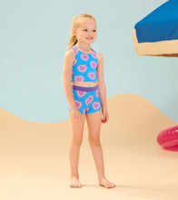 Load image into Gallery viewer, Hatley Girls Glowing Hearts Two-Piece Short Swimsuit
