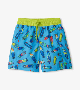 Hatley Boys Long Boards Swim Trunks