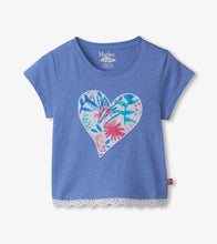 Load image into Gallery viewer, Hatley Baby &amp; Toddler Girls Wild Flower Heart Eyelet Trim T-Shirt
