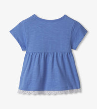 Load image into Gallery viewer, Hatley Baby &amp; Toddler Girls Wild Flower Heart Eyelet Trim T-Shirt
